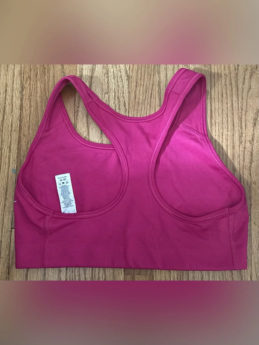Nike Women's Bright Pink Logo Sports Bra